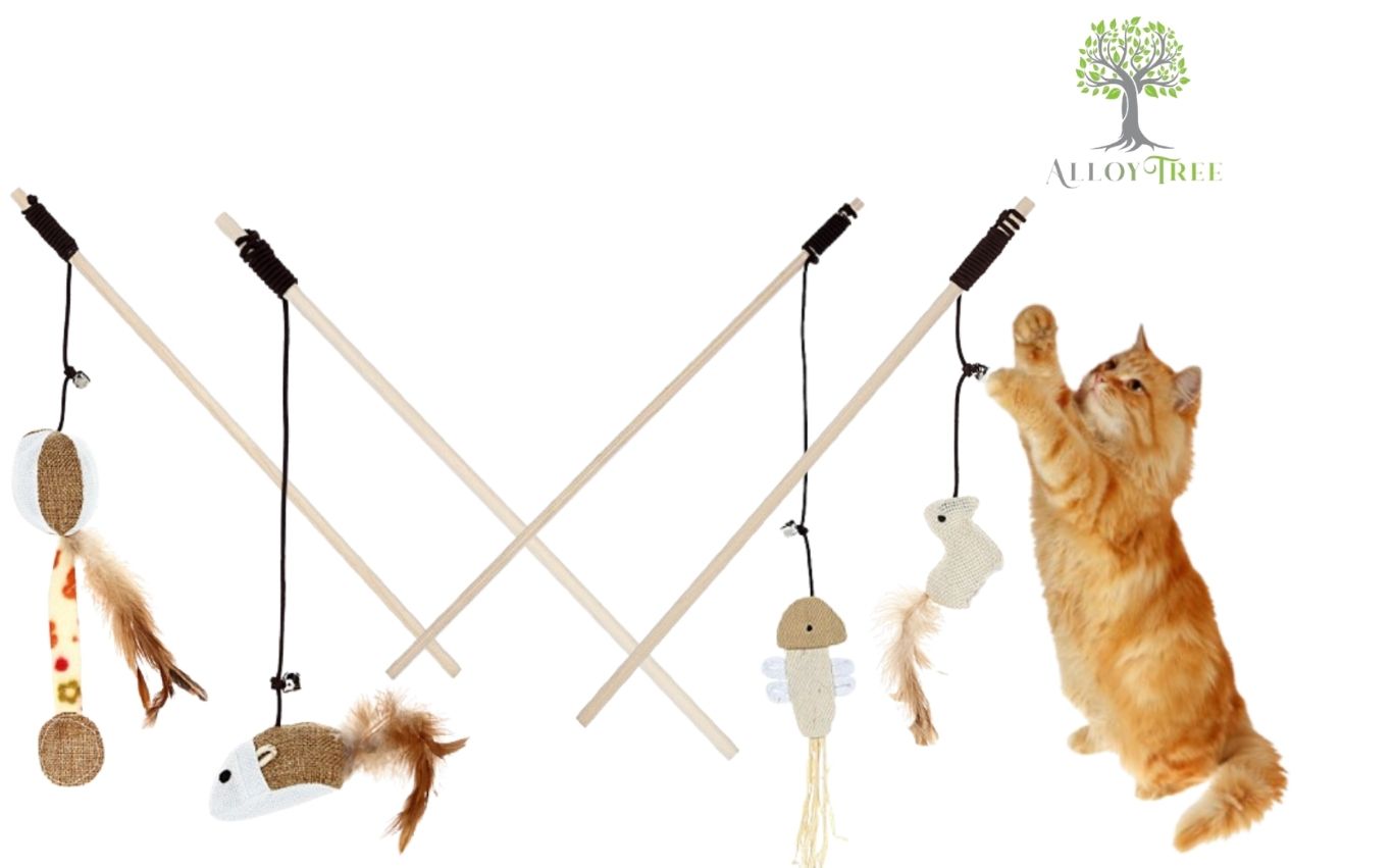 Teaser Wand Toy for Cat