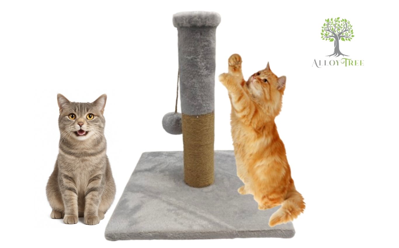 Cat Scratching Post Scratcher 32cm Strong Sisal Pole