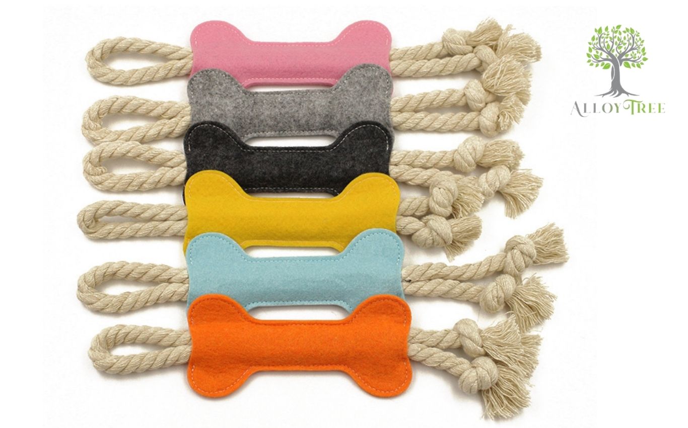 Bone Rope 1/3/6 pcs Knot Dog Toy