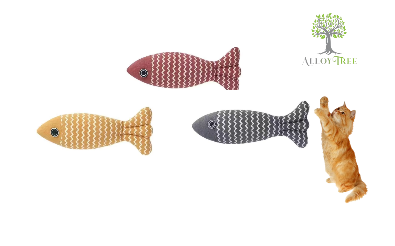 Large Catnip Fish Interactive Pet Kicker