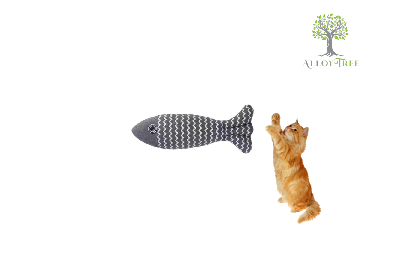 Large Catnip Fish Interactive Pet Kicker