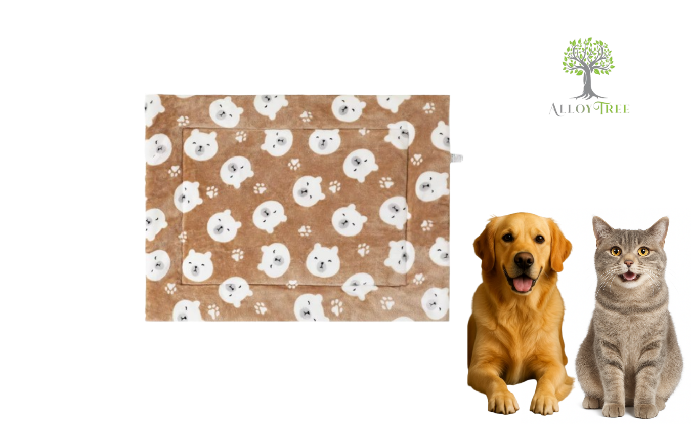Warm Pet Blanket Pad Cat Dog Bed Soft Fleece Mat