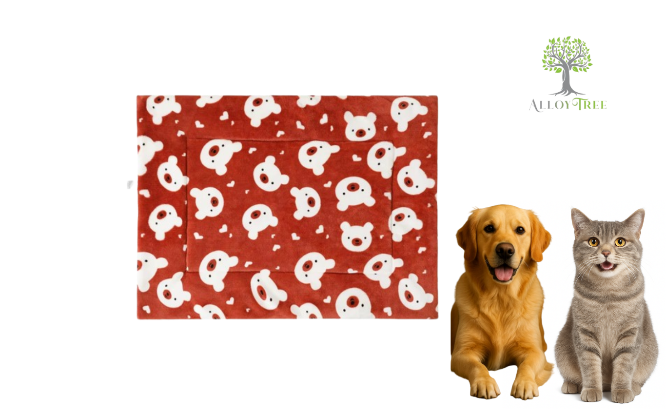 Warm Pet Blanket Pad Cat Dog Bed Soft Fleece Mat