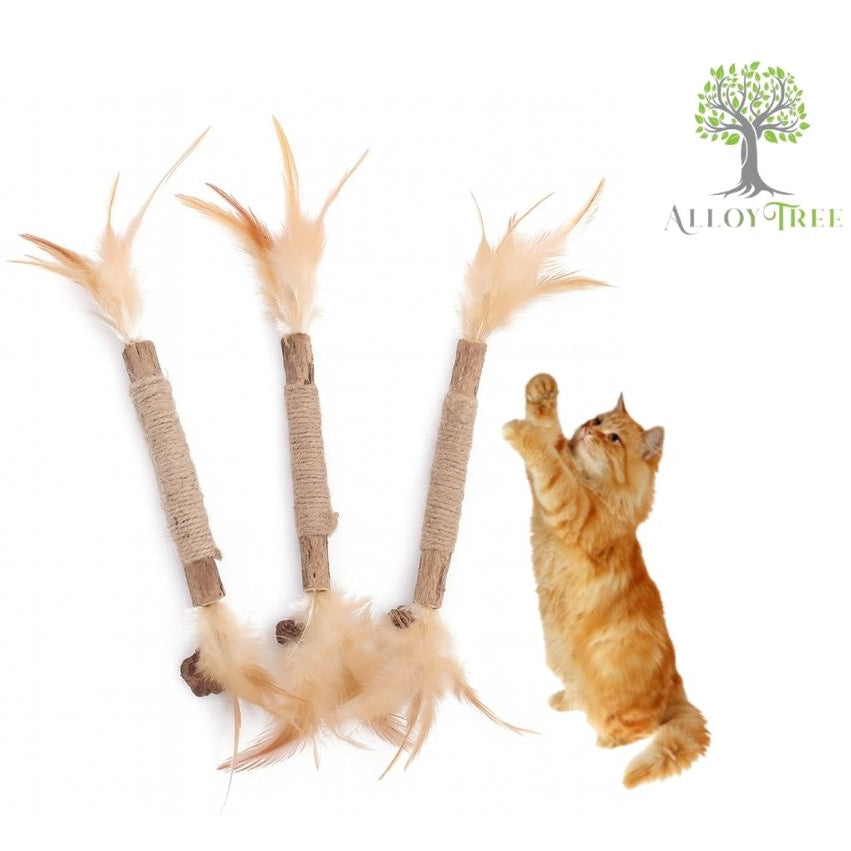 Catnip Stick with Feather 22 cm 1/3/6/9 pcs
