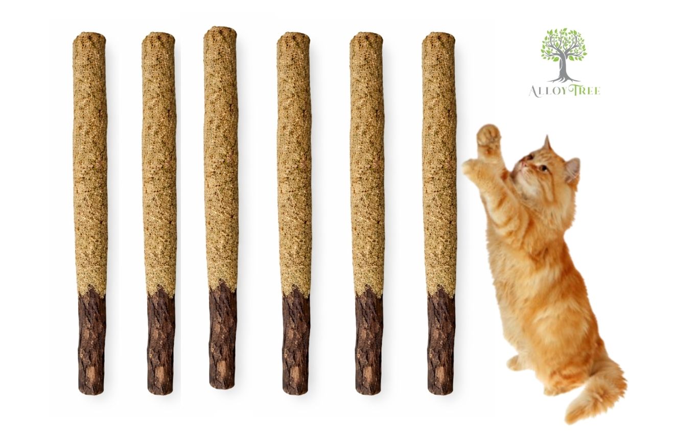 Catnip cat Sticks Natural Matatabi Silvervine Chew Toy Teeth Cleaning