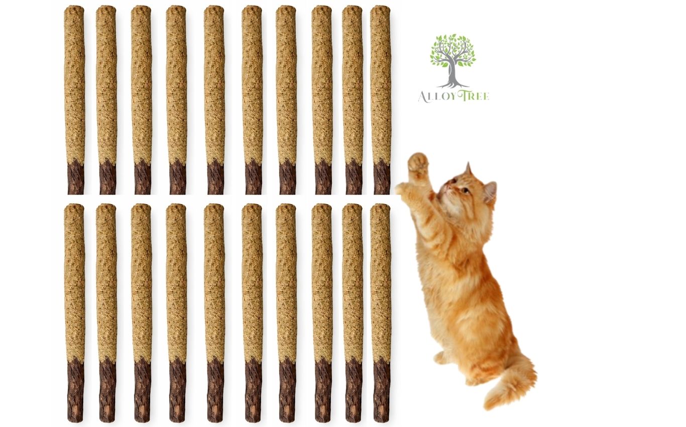 Catnip cat Sticks Natural Matatabi Silvervine Chew Toy Teeth Cleaning