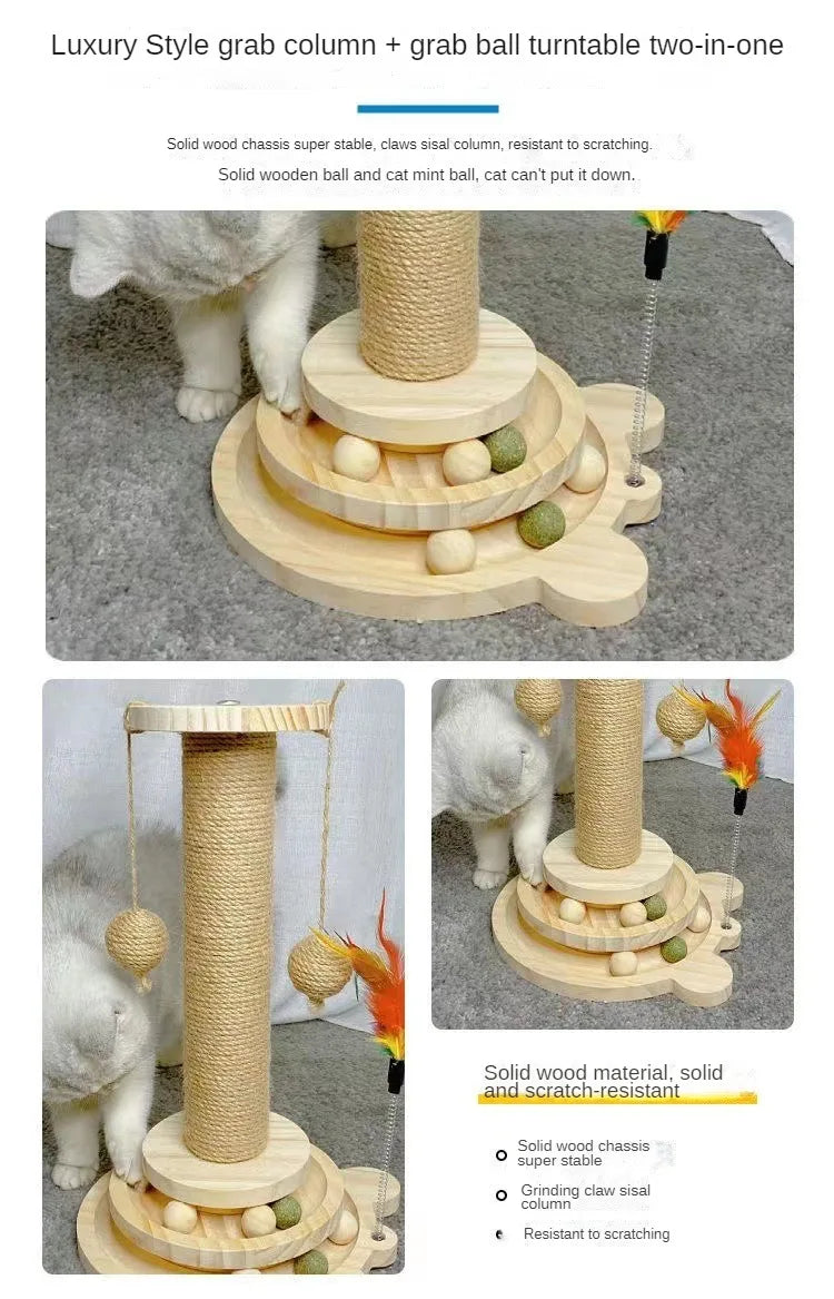 Cat Scratching Post Cats Tree Scratcher 40 cm