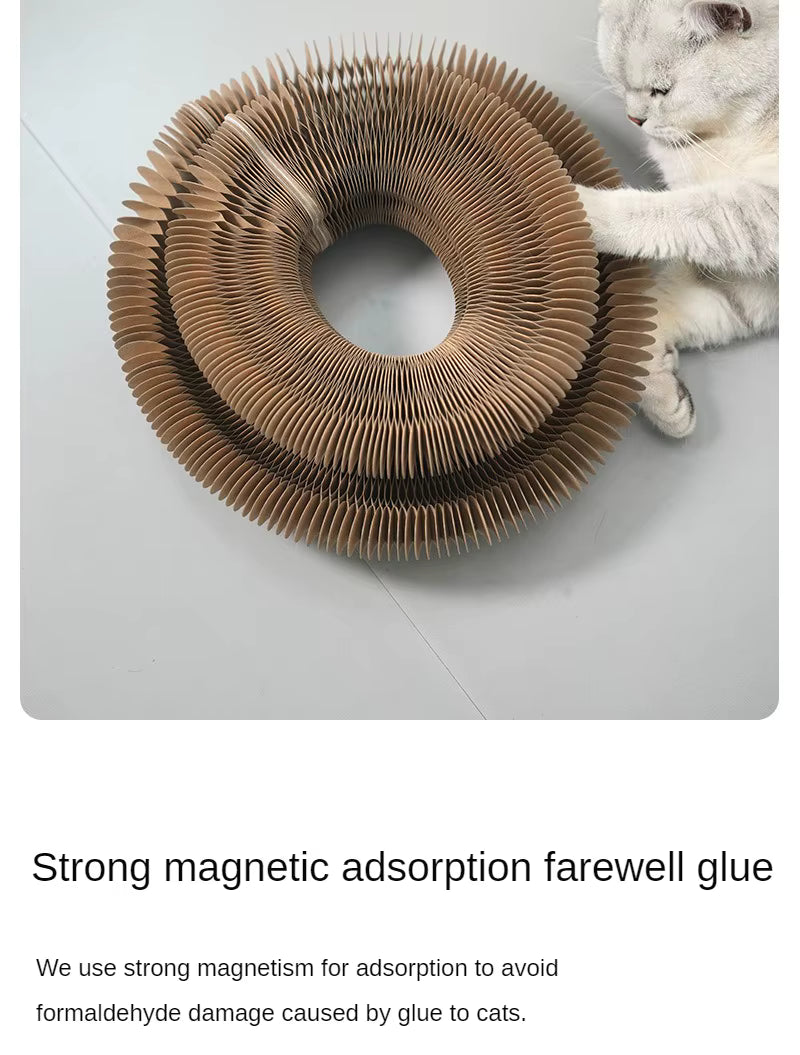 Accordion Magic Organ Cat Scratch Board Scratch Resistant Interactive Cat Toy