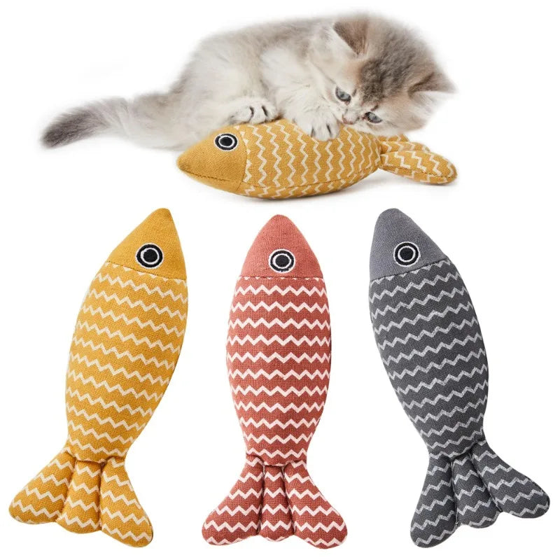 Large Catnip Fish Interactive Pet Kicker