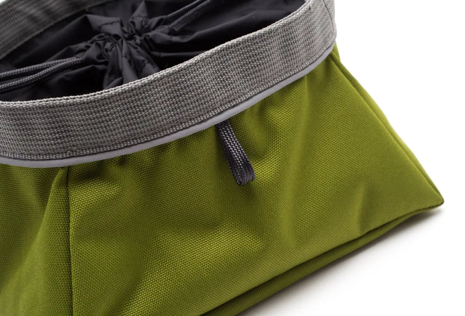 Fabric Dog Bowl 200 ml Stainless Steel Food Camping Bowl Travel