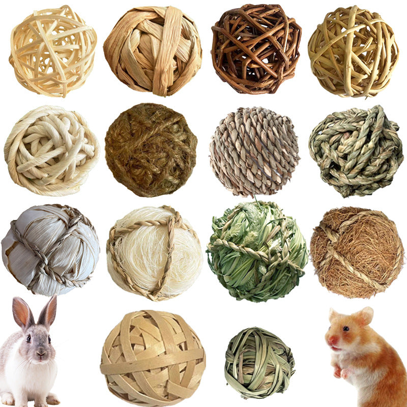 Assorted Ball for Cat Kitten Balls Rattan