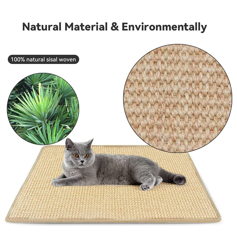 Alloytree Natural Sisal Cat Scratching Mat 2 Sizes