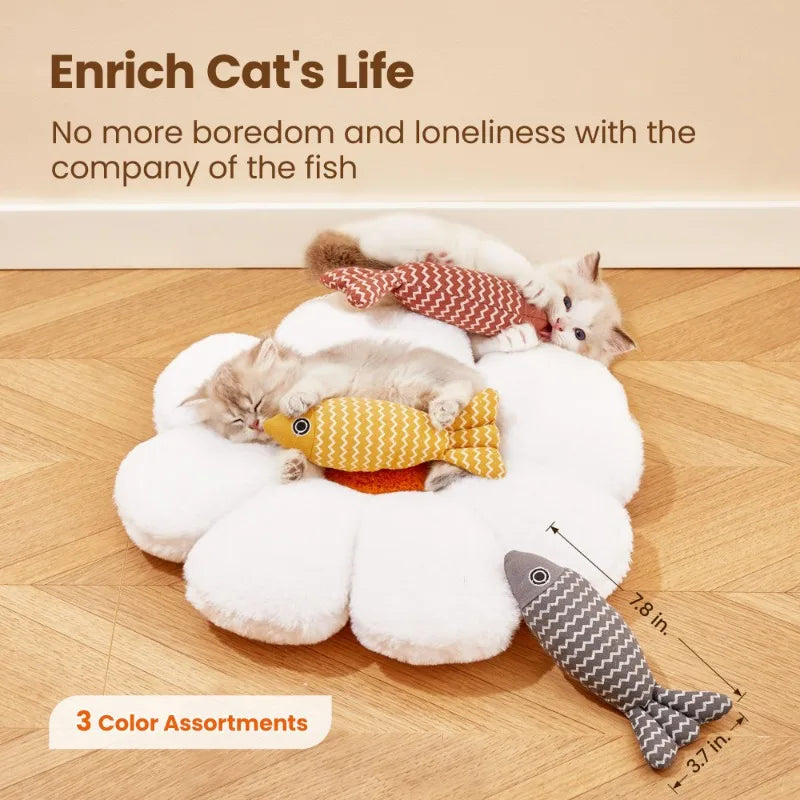 Large Catnip Fish Interactive Pet Kicker