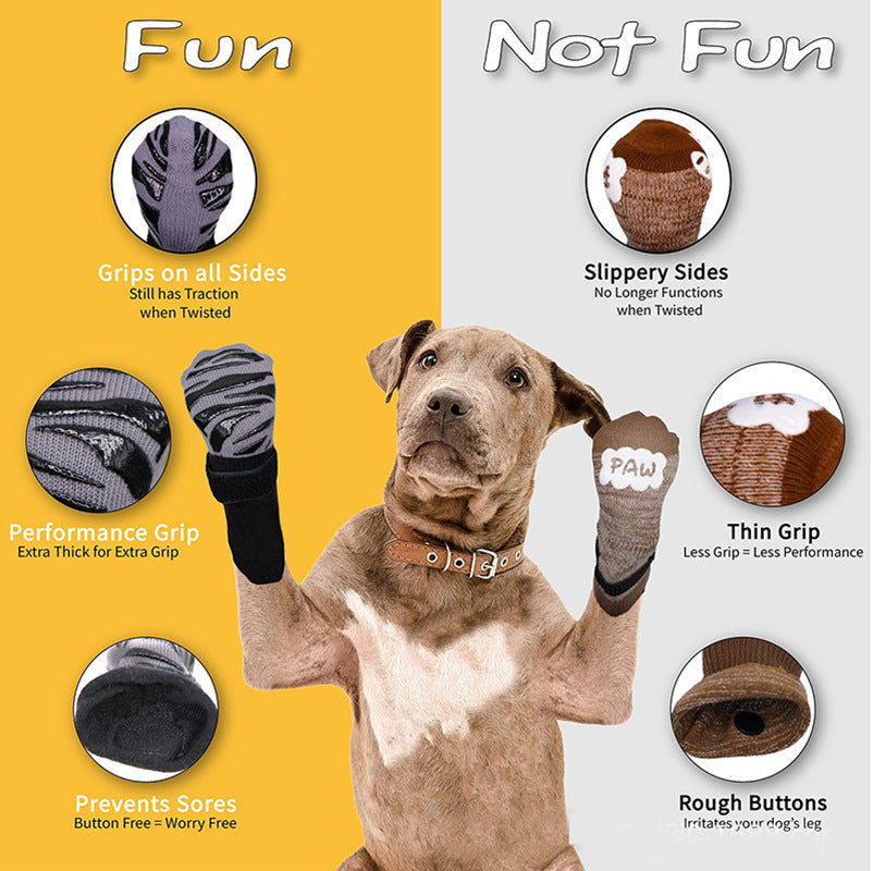 S/M/L New Dog Breathable Non-slip Socks Dog Anti-Paw Licking Outdoor for pet dog