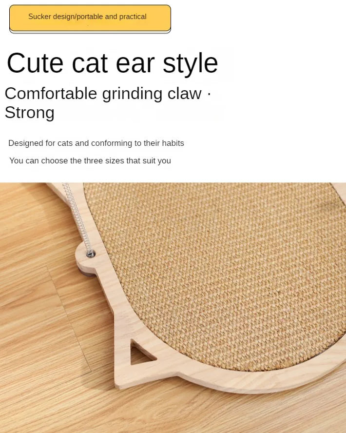 Cat Scratching Mat Sisal 3 Sizes Kitten Scratcher Board Pad