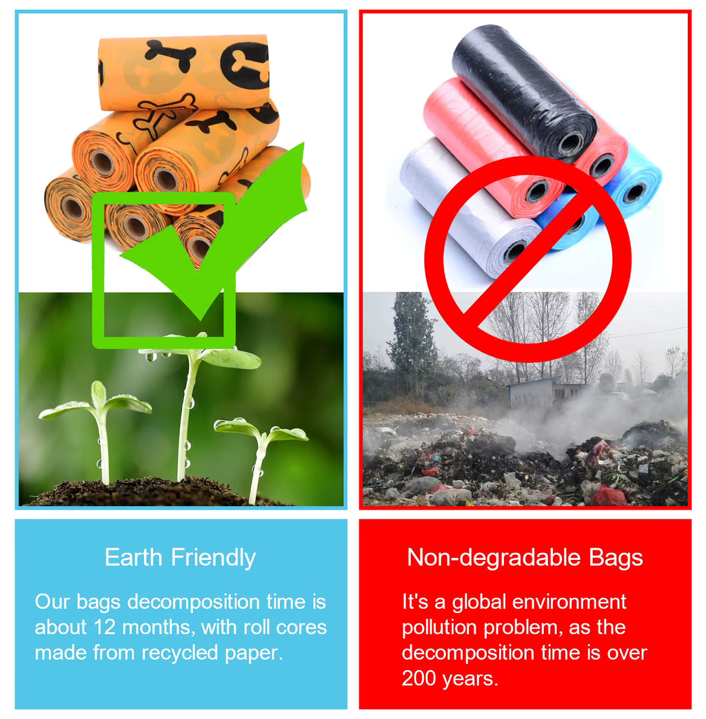 Dog Poop Bags Waste Bags Orange Colour