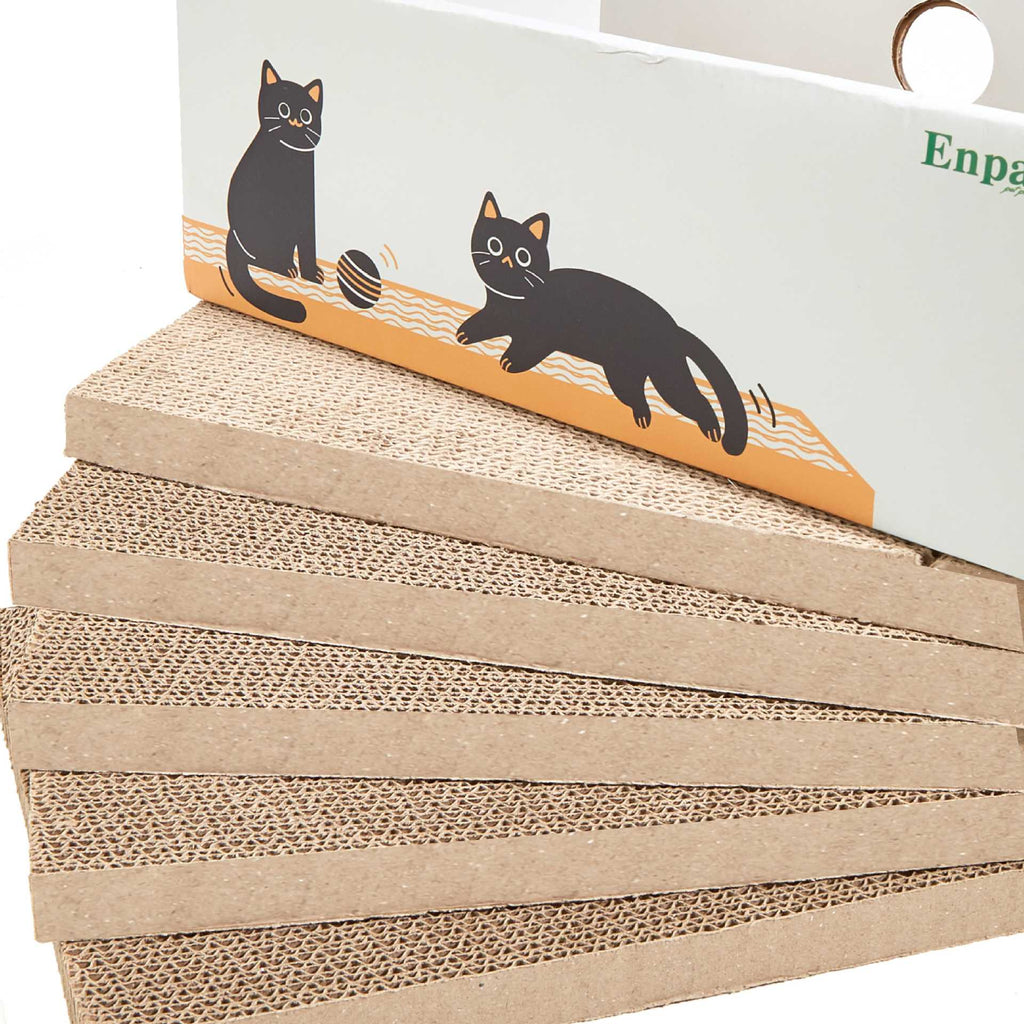 5X Cat Scratcher Boards Corrugated Cardboard Pads Scratch Mat