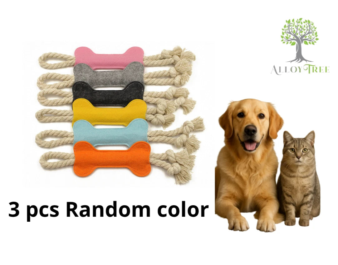 Bone Rope 1/3/6 pcs Knot Dog Toy